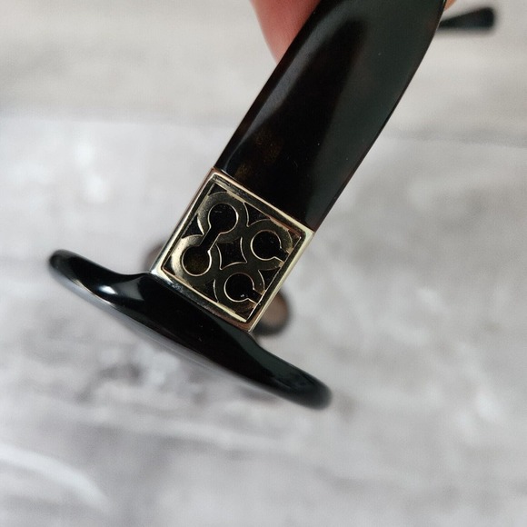 Coach S2026 Woman Sunglasses Tortoise Brown Round Wrap Frame Signature Gold C - Picture 5 of 14